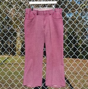 1970s GWG Raspberry Cropped Kick Flares